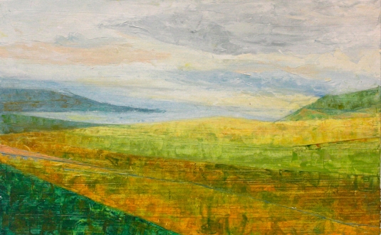 Wei, Untitled_Landscape 3, oil on paper
